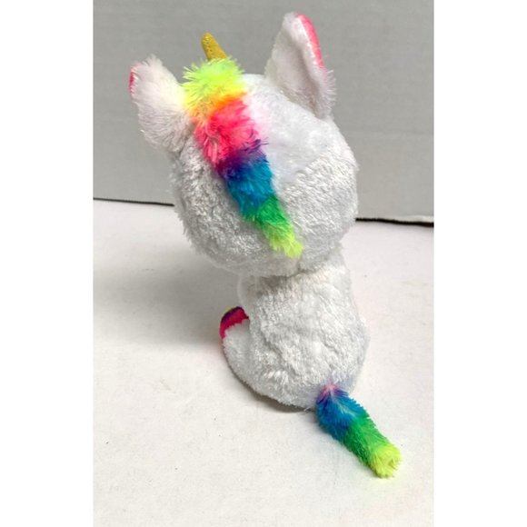 Ty Beanie Boos Pixy 6 in Tall Stuffed Animal Plush Toy Rainbow Mane Tail Paws Un - Picture 3 of 5
